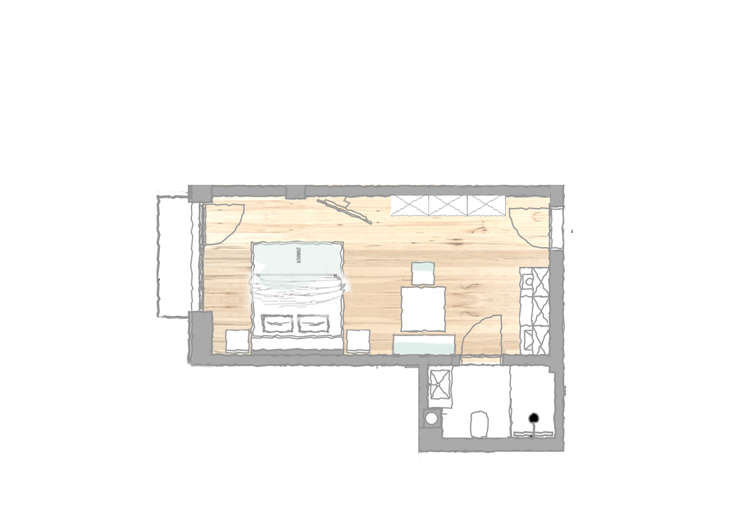 Grundriss Appartement 201